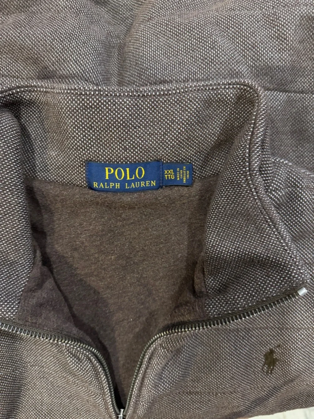 Polo by Ralph Lauren Quilted Brown Zip-Front Vest - #44 - Picture 7 of 7
